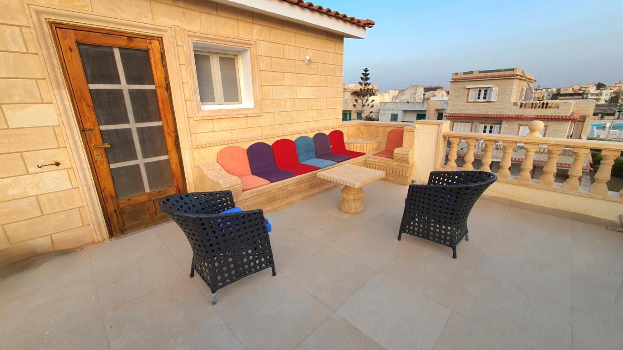 Stunning 5-Bedroom Villa With Breathtaking Sea Views & Roof Penthouse At Badr Resort North Coast El Alamein !! الساحل الشمالي 外观 照片